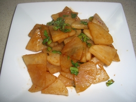 簡単大根炒めキムチ風味