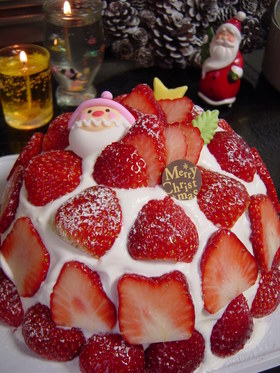 クリスマスケーキ苺ズコット＆モントン使用