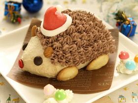ハリネズミのクリスマスケーキ
