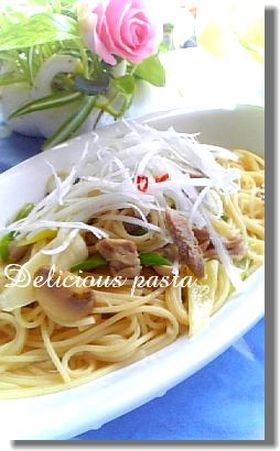 まろやか鶏出汁仕立てのパスタ♡柚子風味