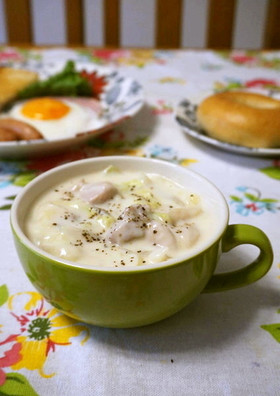 簡単！白菜と鶏もも肉のクリーム煮