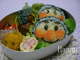 おにぎりで簡単キャラ弁~アンパンマン編~