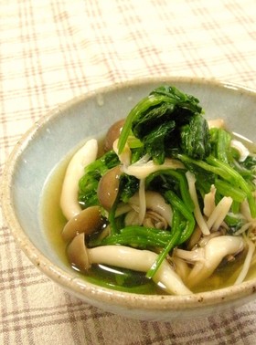 ほうれん草ときのこのおひたし