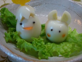 キャラ弁のうずら卵