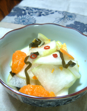 みかんの皮で！大根のお漬物♪