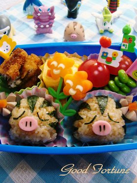 キャラ弁☆ウリムーおにぎり（ポケモン）♪