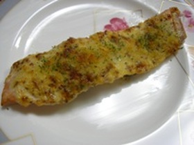 トースターで✿鮭のマヨ・マスタード焼き