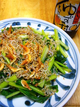 シャキシャキ小松菜のカルシウムサラダ