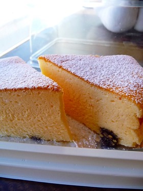 ずっしりしゅわっとスフレチーズケーキ