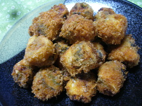 イワシの梅じそ巻き揚げ