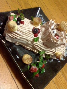 ブッシュドノエル☆クリスマスケーキ☆