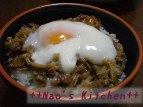 ◎合挽き肉で簡単どんぶり◎