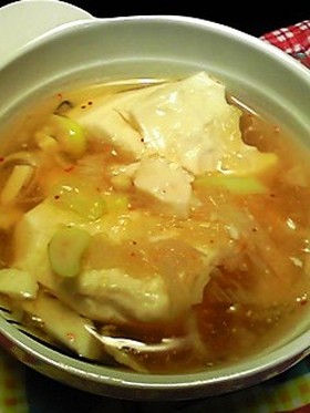 ★豆腐とネギのおろしあんかけスープ★