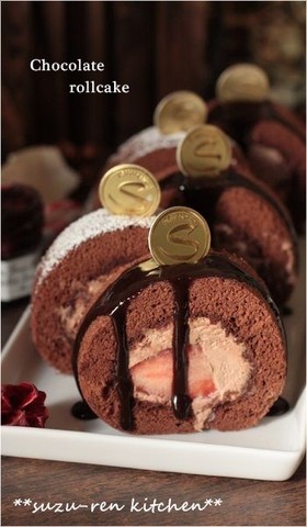 ❤ショコラロールケーキ❤