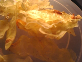 簡単：レンジで作るポテトチップス