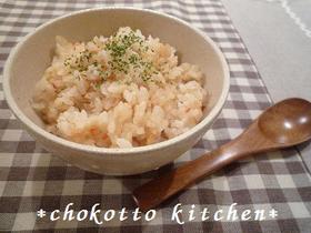 簡単♪　炊飯器でカニピラフ