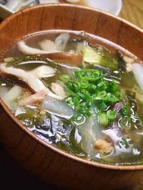 博多うまだしde大根とツナのスープ♪