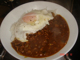 ひき肉となすのカレー