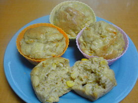 ヘルシーノンオイル♡コーンチーズマフィン