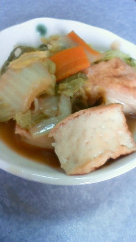 白菜と厚揚げの煮物