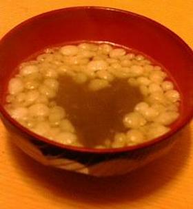 とろろ昆布と天かすの即席すーぷ