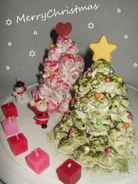 クリスマスにクロカンブッシュのツリー