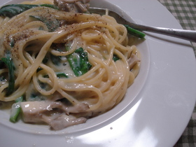 ノンオイル☆豆乳ｄｅクリームパスタ