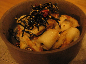 お弁当にぴったり！竹輪と塩こんぶの炒め物