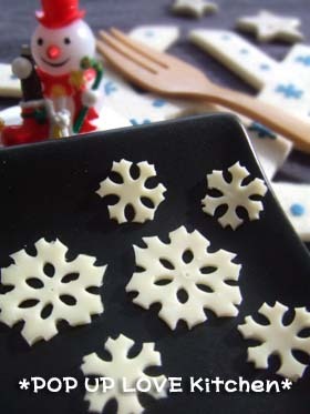 ★クリスマスキャラ弁＊雪の結晶＊*Ym*