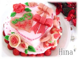 スペシャルデコ☆乙女のクリスマスケーキ