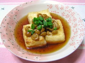 ◆揚げだし風◆なめこ豆腐