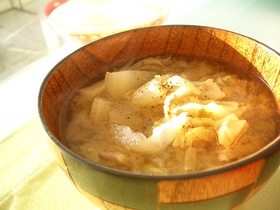 舞茸お味噌汁　決め手はブラックペッパー★