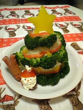 クリスマスに♪簡単!マッシュポテトツリー