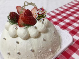 スノードームケーキ