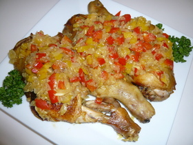クリスマスに☆カレーマリネチキン焼き