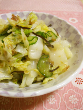 白菜と胡瓜のさっぱり和え☆