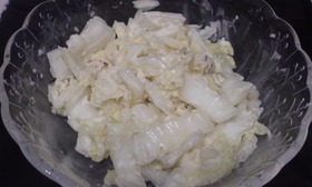 白菜のゆずこしょうマヨネーズ和え