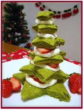 簡単♪クリスマス★ミニツリーケーキ♪