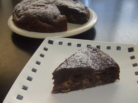 ノンオイルノンシュガーバナナココアケーキ