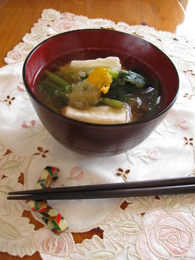 揚げ餅入り☆みぞれ汁
