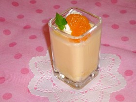 みかんのレアチーズケーキ