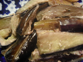 茄子の白炒め