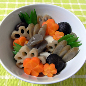 【おせち】根菜の炊き合わせ
