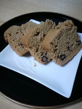 黒豆&黄粉パウンドケーキ風