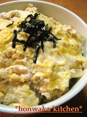ふんわりヘルシー♡ そぼろｄｅ親子丼♪