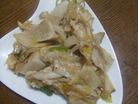 軟骨（ヤゲン）ネギ塩炒め