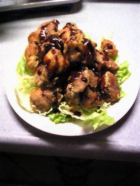 母の味！パリパリ肉
