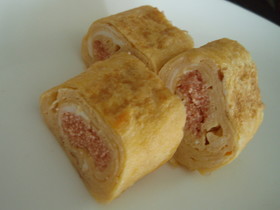 お弁当に！明太子in卵焼き