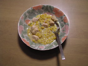 チキンのコーンクリーム煮
