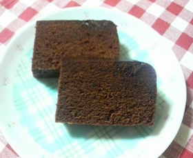 レンジでチョコケーキ